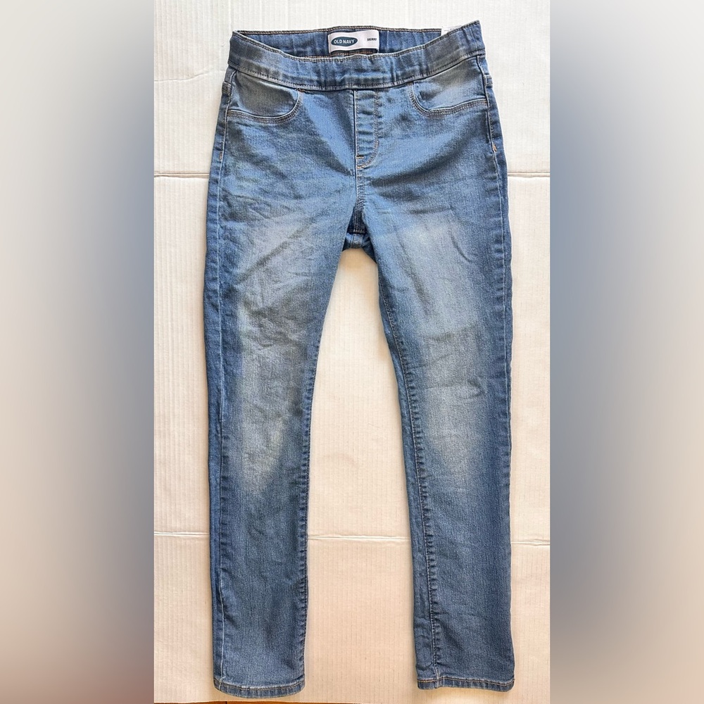 Old Navy Pull-On Skinny Jeans - Light Wash, Size XL (14)